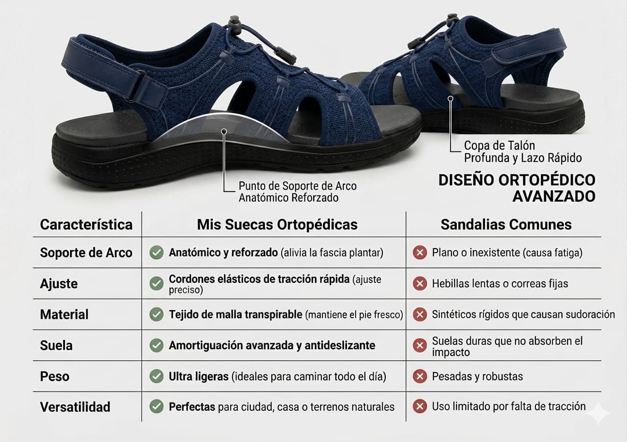 Sandalias Suecas Ortopedicas